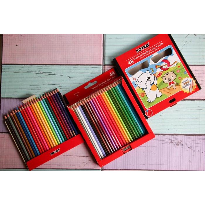

Pensil warna Joyko 48 warna CP-48PB