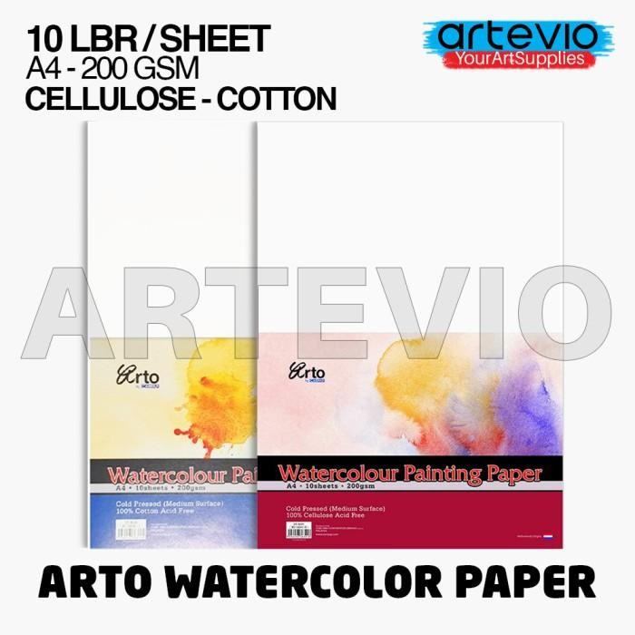 

Arto Watercolor Paper / Kertas Cat Air / Watercolor Paper A4 - 200 gsm