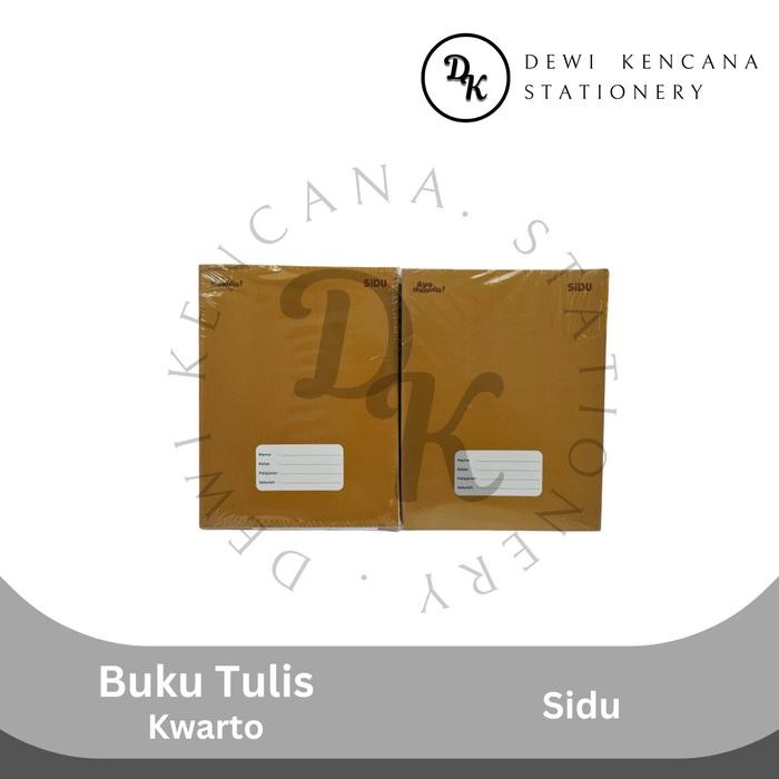 

TUMI Buku Tulis Kuarto Sampul Coklat / Kraft Sidu 1 Pak Isi 10 Buku