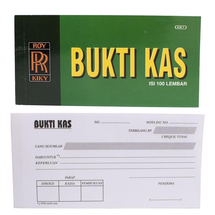 

TUMI Bukti Kas Buku Bukti Kas 1Ply 100 Lembar