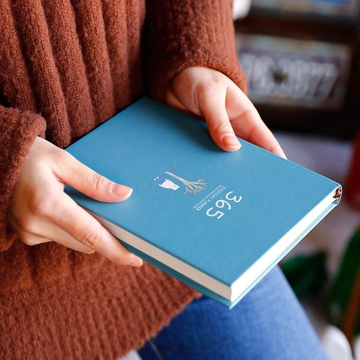 

I77W Buku Diary 365 Hari Jurnal Harian Catatan Notebook Agenda Hardcover