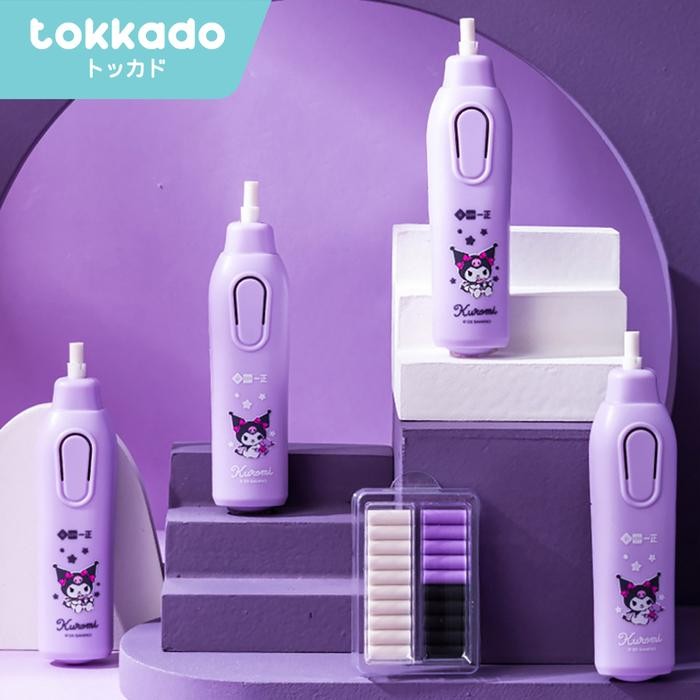 

I77W Tokkado Kuromi Penghapus Elektrik Eraser Karakter Sanrio Original Lucu