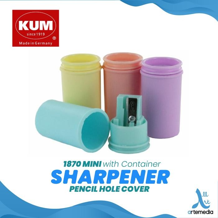 

I77W Rautan Pensil Kum Sharpener 1870 Mini Container Pencil Hole Cover