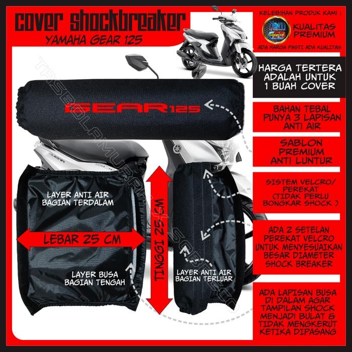 ID'' SARUNG PELINDUNG COVER SOKBREKER SHOCK BREAKER BELAKANG MOTOR MIO GEAR