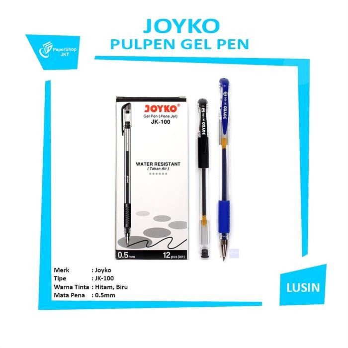 

X689 Joyko - Pen Hitam Biru Jk-100 Pen - Pulpen - Ballpoint - Lusin