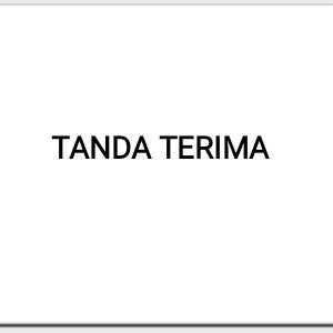 

X689 Tanda Terima