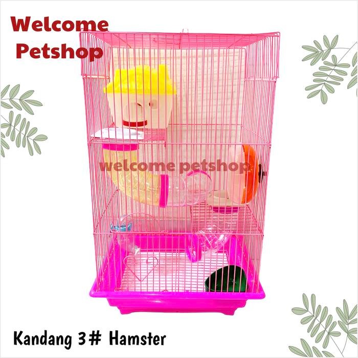 Kandang Hamster 3# / Rumah Hamster / Kandang Hamster Tiga Tingkat
