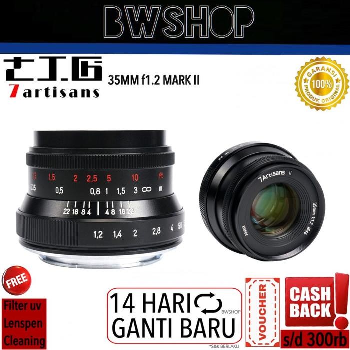 7artisans 35MM F1.2 - Lensa 7 Artisans 35MM F1.2 For Sony E-Mount