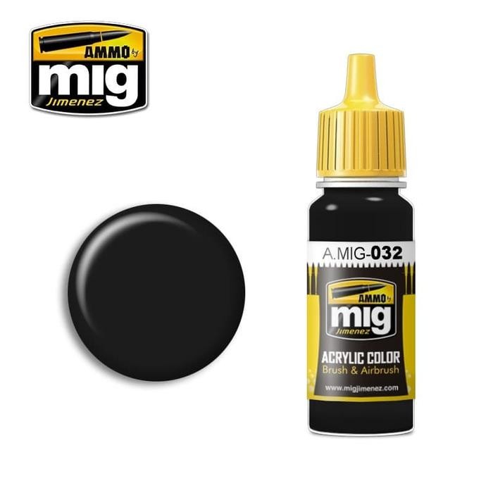 

AMIG0032 : SATIN BLACK color - AMMO Acrylic Paint