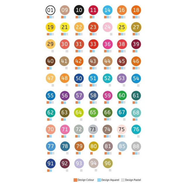 

Bruynzeel Design pastel pencil box 12 colours