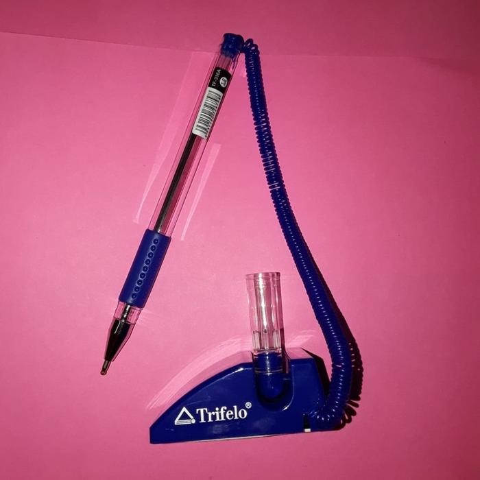 

[1 Pcs] Pen Tali Pulpen Ball Point Table Top Pen Meja Counter Stand