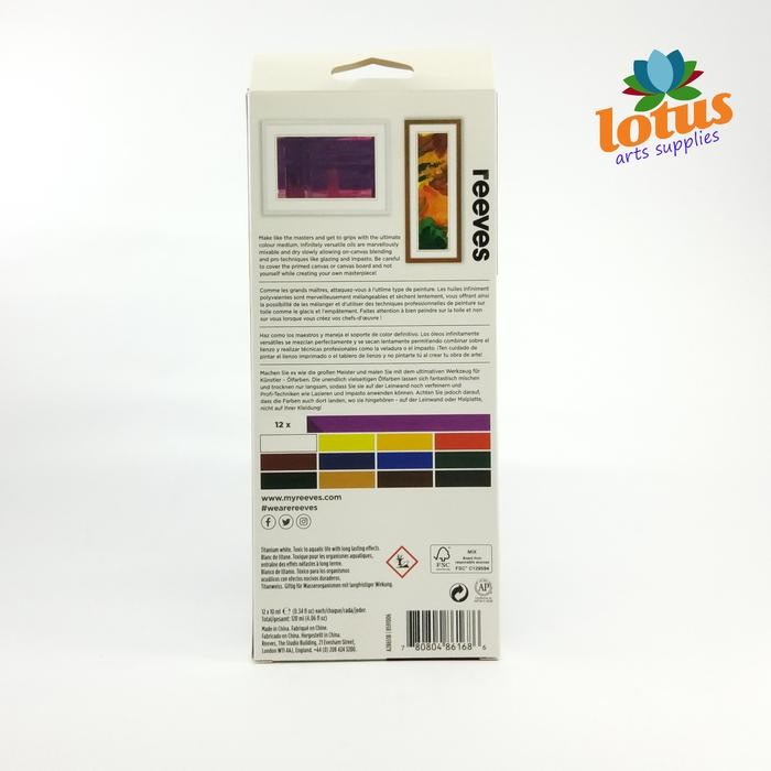 

Reeves Oil Colour Set 12 Cat Minyak