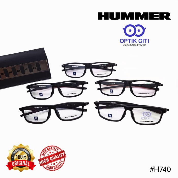 Frame Kacamata Pria Original Hummer 740 Sporty Ringan Terlaris