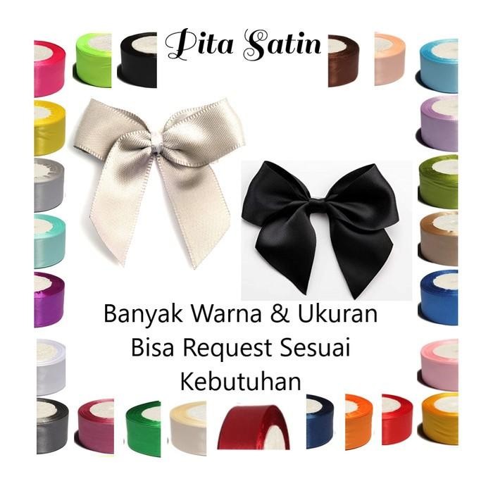 

MURAH Aplikasi Pita Jadi Siap Pakai Bahan Satin Bow Ribbon MultiFungsi Besar hampers aksesoris