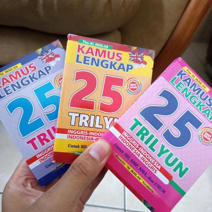 

KAMUS BAHASA INGGRIS DAN INDONESIA 25 TRILYUN (KECIL) - MERAH MUDA(PINK)