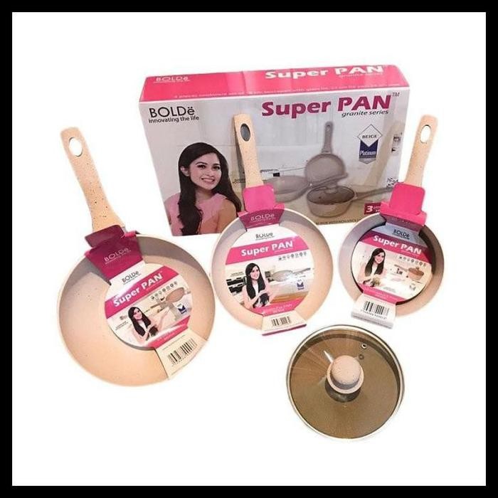 

SUPER PAN BOLDE PANCI GRANITE CERAMIC COOKWARE 4 SET (100% ORI)