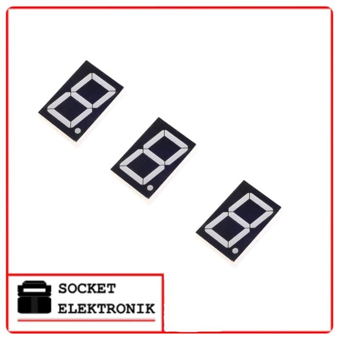 

7 SEGMENT 1.2 INCH / 1,2 INCH COMMON ANODE / ANODA MERAH MERK KEM