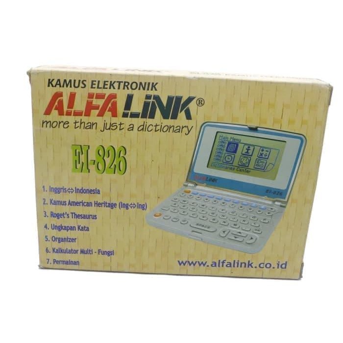 

KAMUS ELEKTRONIK ALFALINK EI-826 ASLI DAN BERGARANSI