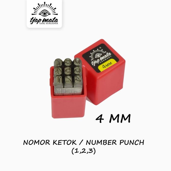 

Terlaris! Tjap Mata / Cap Mata Nomor / Angka Ketok / Number Punch 4 Mm