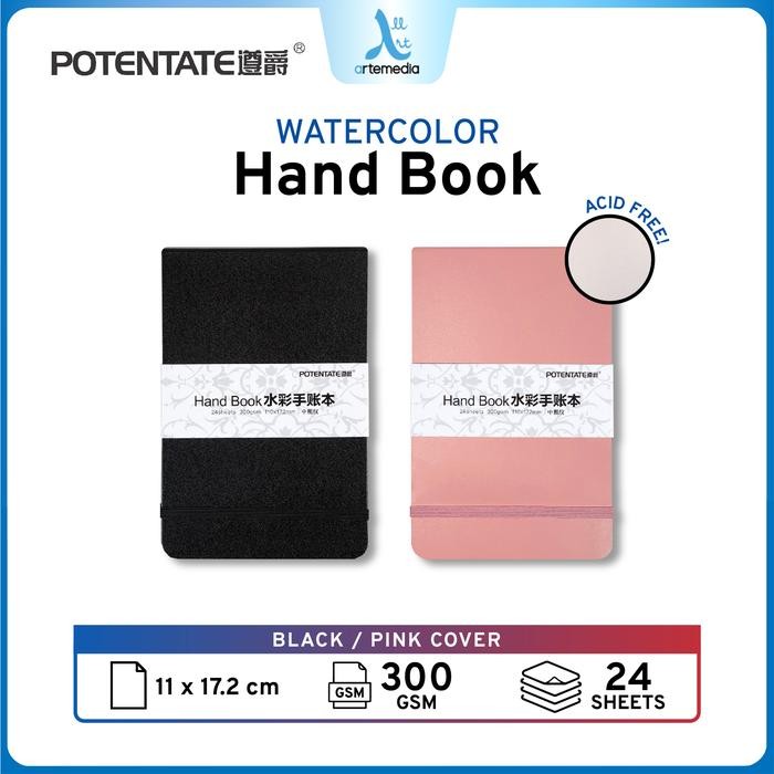

POTENTATE Hand Book Watercolor 110X172mm 300gsm Kertas Buku Cat Air