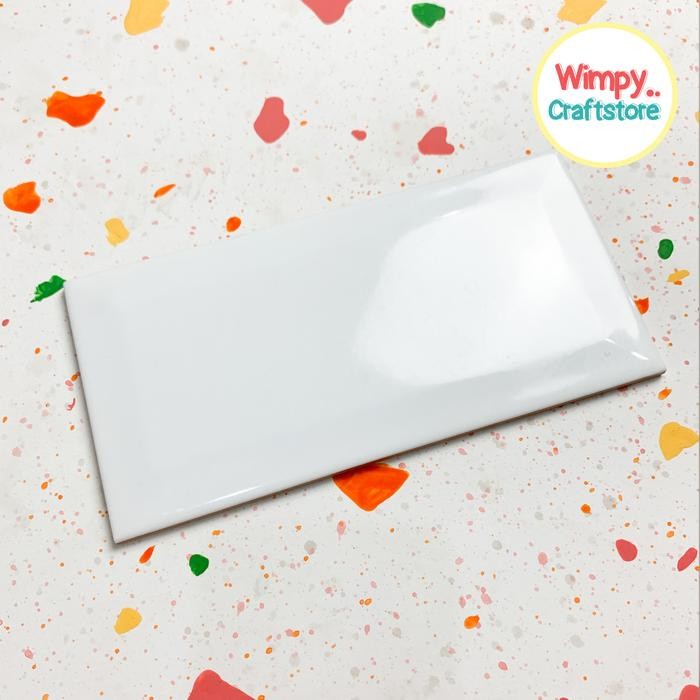 

Alas Polymer Clay Mat Ceramic Tiles 20x10cm Keramik Lembaran Bevel