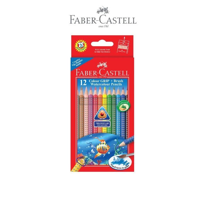 

Faber-Castell Colour Grip Watercolour Pencils 12L