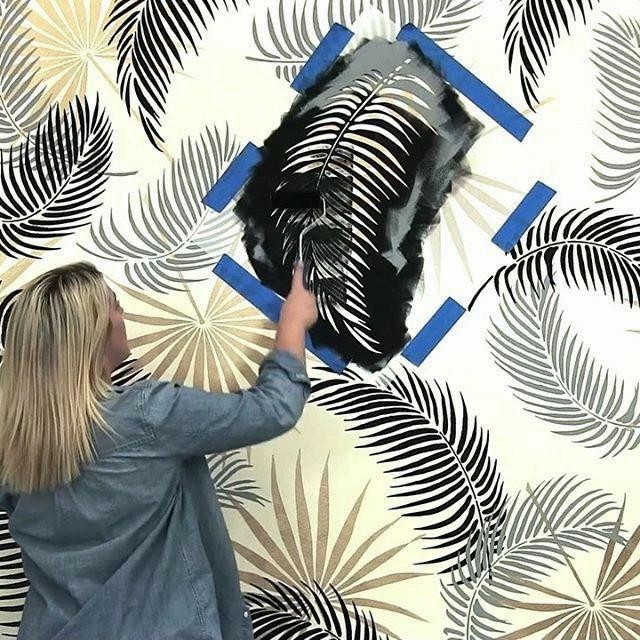 

Stencil dinding motif daun kelapa ukuran 50x35 cm bahan tebal