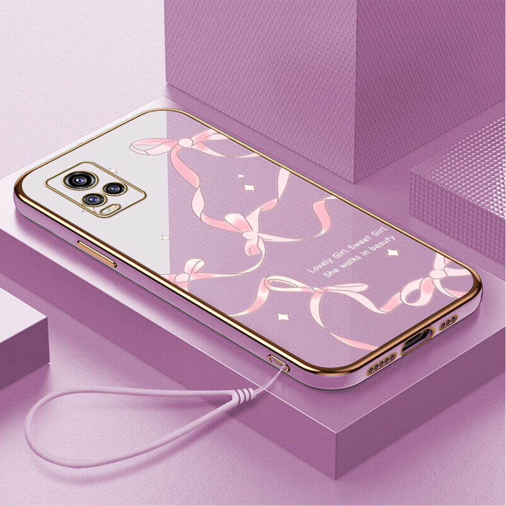 Casing Hp Untuk VIVO V20 2021 Lokal Stock Lanyard Gratis Phone Case Softcase Kesing Cassing Soft Sof