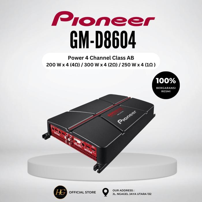 POWER AMPLIFIER 4CHANNEL PIONEER GM-D8604