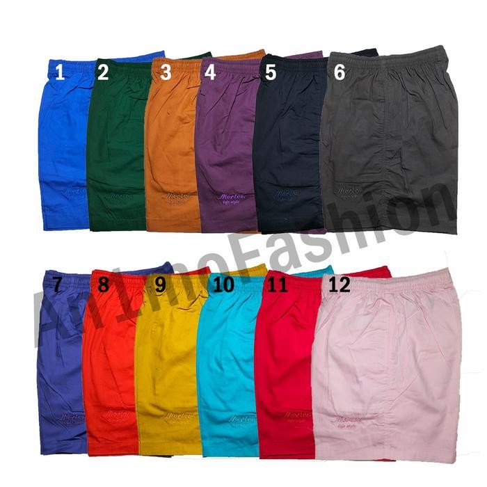 DISKON Celana Santai Pria dan Wanita Morton +/-42cm 12 warna / Celana Pendek READY STOCK