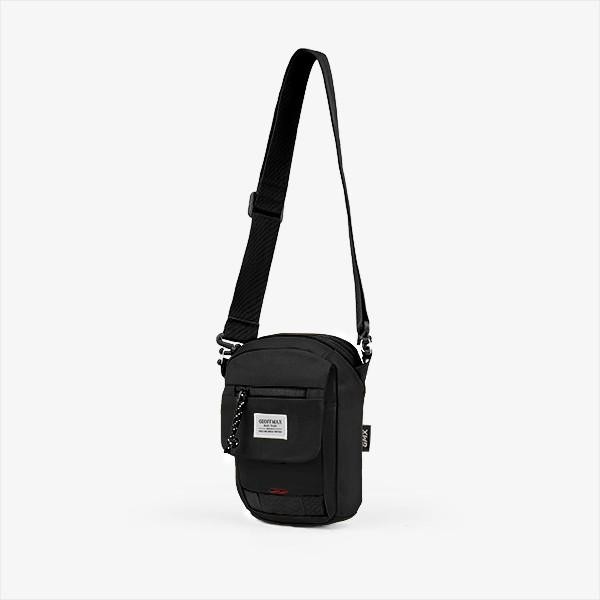 Geoff Max Official - Fardele Black Tas Selempang Pria Slingbag Pria Waistbag Canvas Kanvas Pria