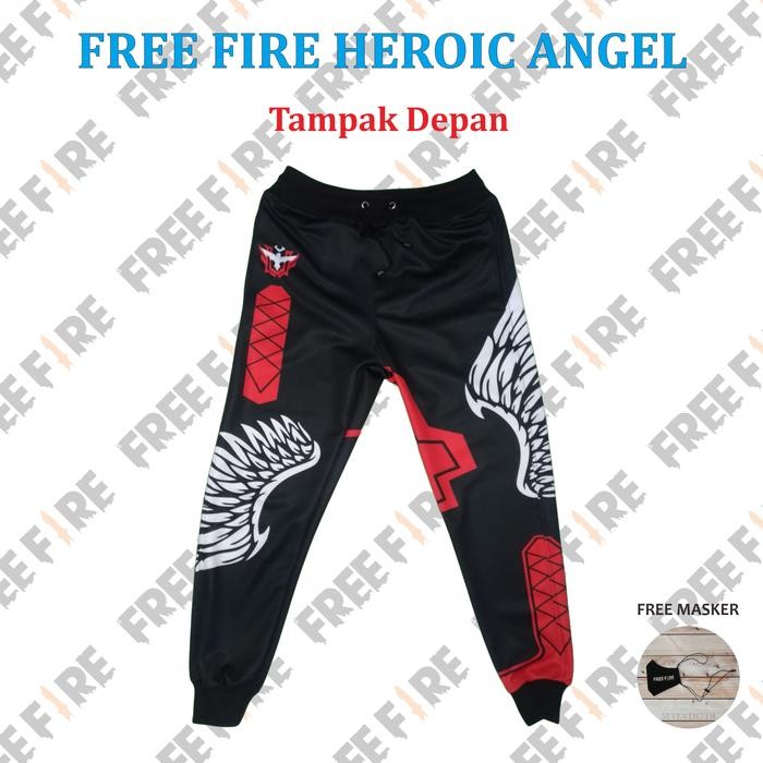 TERMURAH Celana Gaming Celana Free Fire FF BNL Heroic Angel - Anak & Dewasa READY STOCK