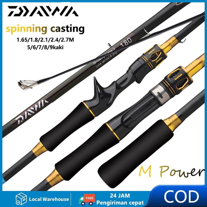 H5_T Joran Pancing Daiwa Joran Pancing Joran Pancing Rod Karbon Joran Putar 1.65M-2.7M M