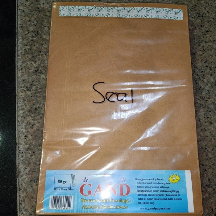 

SARI Amplop Coklat Folio With Seal /Amplop Lem