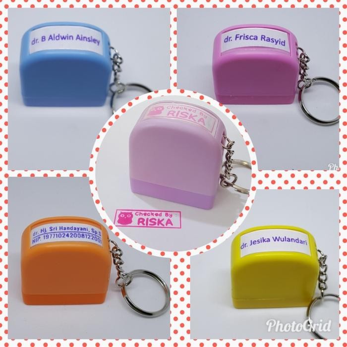 

5WUM Stamp Stempel Nama Gantungan Kunci