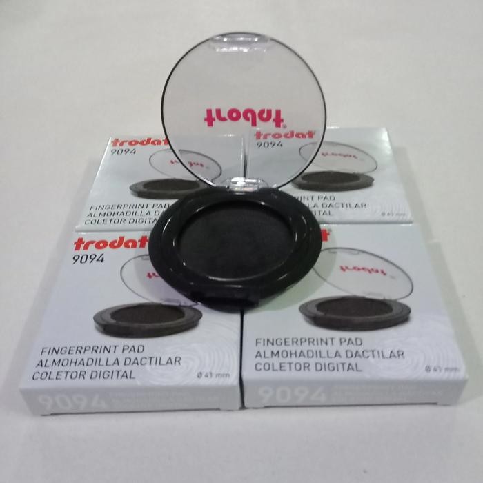 

5WUM Trodat Tinta Cap Sidik Jari Trodat Fingerprint Pad 9094 Hitam Toner Almohadilla