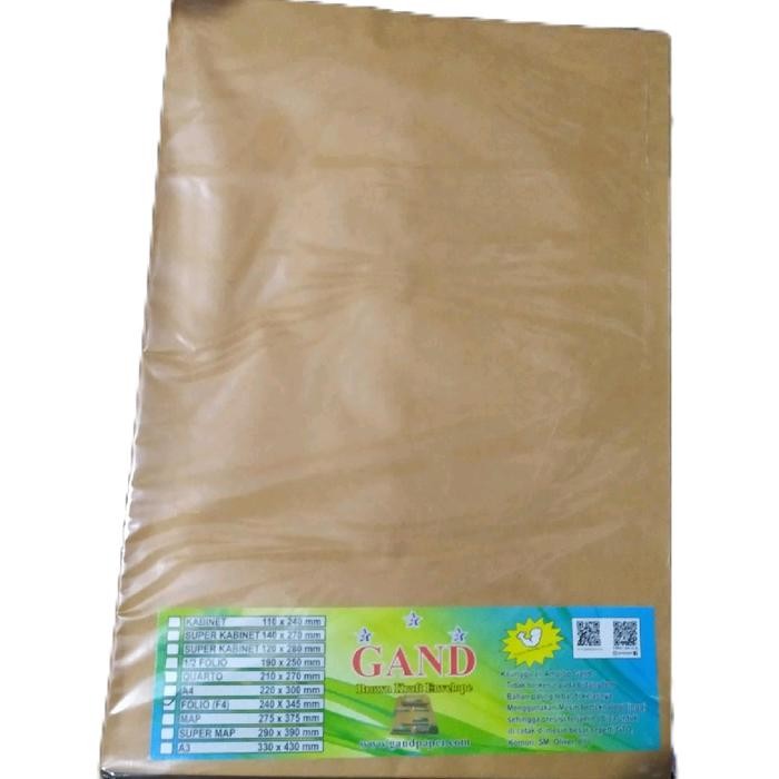 

SARI Amplop Coklat Folio Merk Gand Promo...!!!