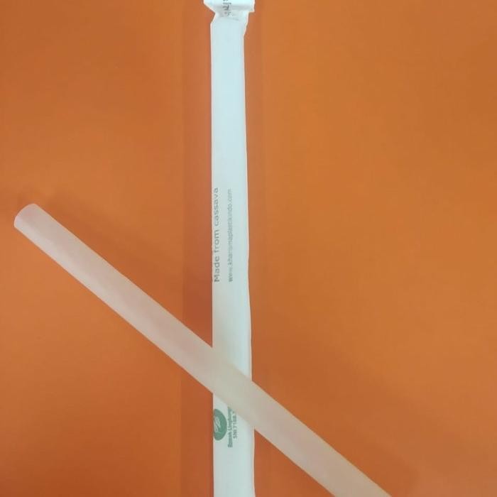 BSKU Pla Straw - Cassava Straw - Sedotan Boba - Eco Friendly - Isi 50 Pcs