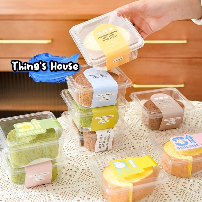 BSKU 10Pcs - 370Ml Korean Dessert Cup Kotak Premium Dessert Box Tiramisu Salad Puding Cup