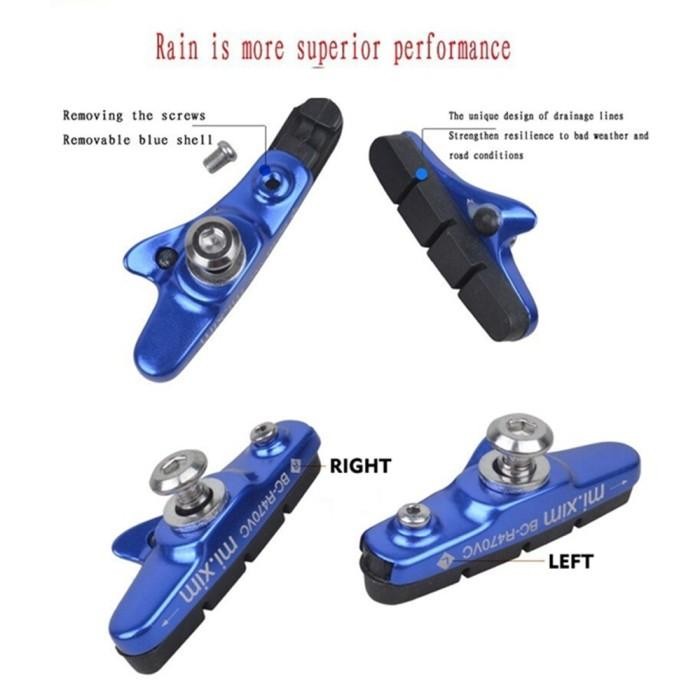 Kampas Rem Sepeda Brake Shoe Pad Mi.Xim Kanvas Rem V Brake MTB Road