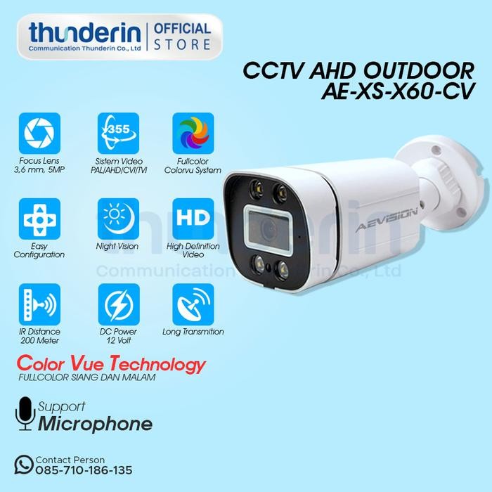 Cctv Camera Outdoor 5Mp Full Color Support Audio Cctv Camera Outdoor 5Mp Siang Malam Berwarna