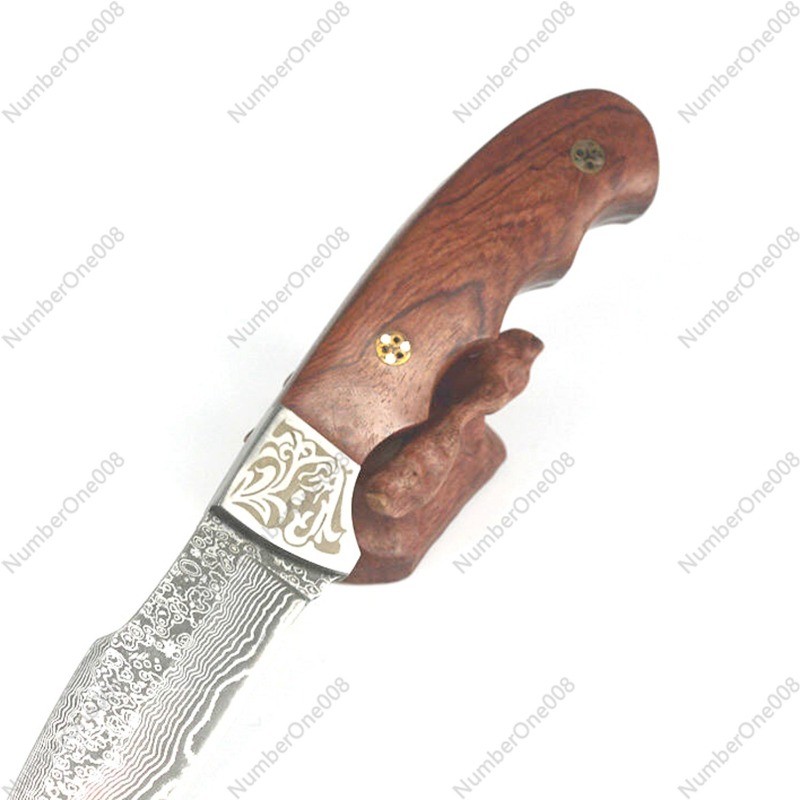 Small Leaf Red Sandalwood Knife Handle Knife Scale Wood Block, Blank Knife Handle Wood 120 * 40 *