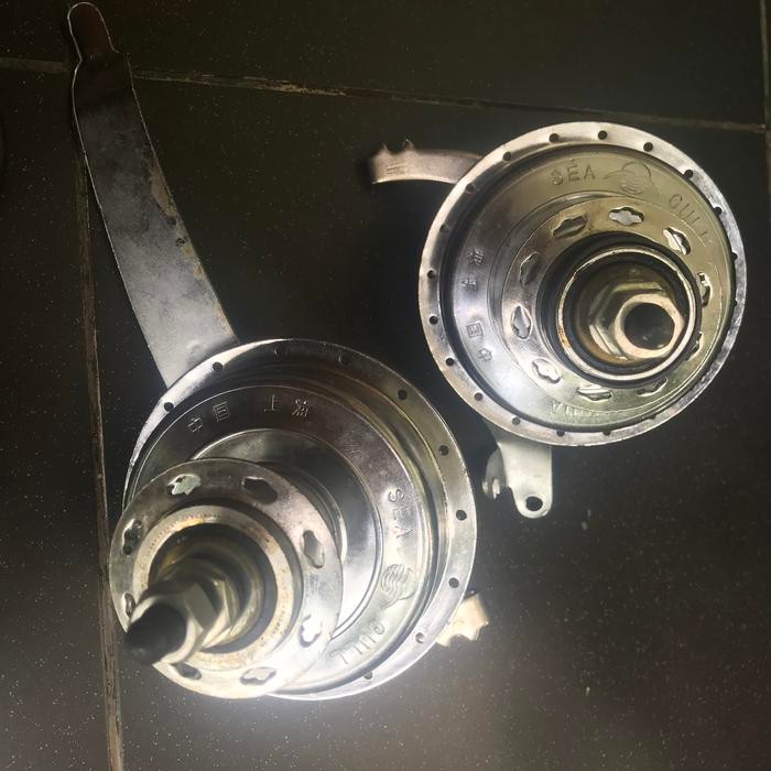 Rem tromol brakeset 32 40H merk Sea Gull utk sepeda onthel jengki