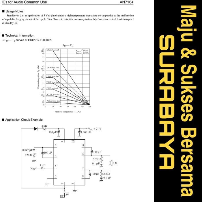 IC AN7164 AN 7164 ASLI ORIGINAL PRODUK DISCONTINUE STOK TERBATAS