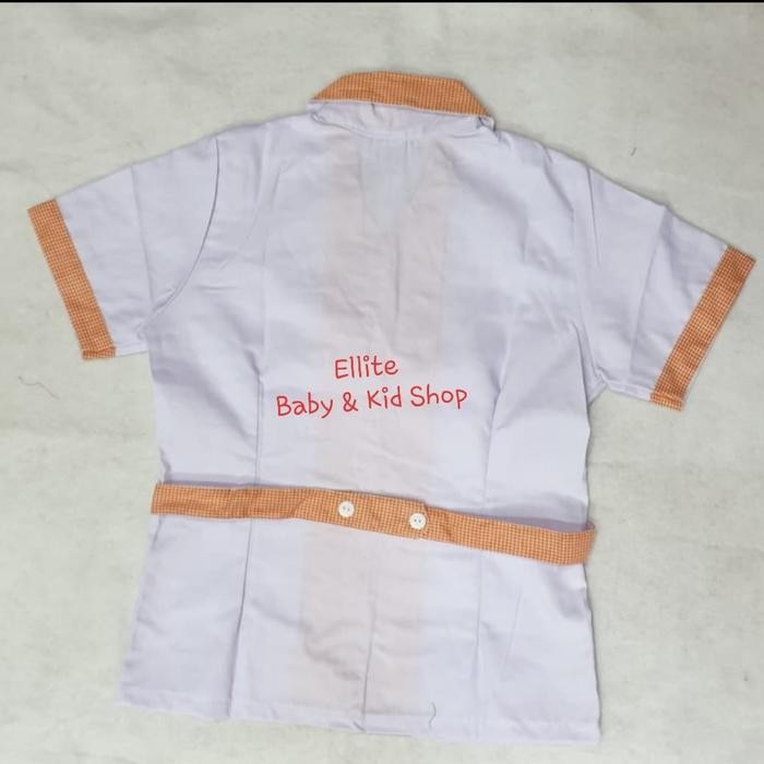 Baju Seragam Suster/Baby Sitter/Nanny - Baju Pendek Celana Pendek