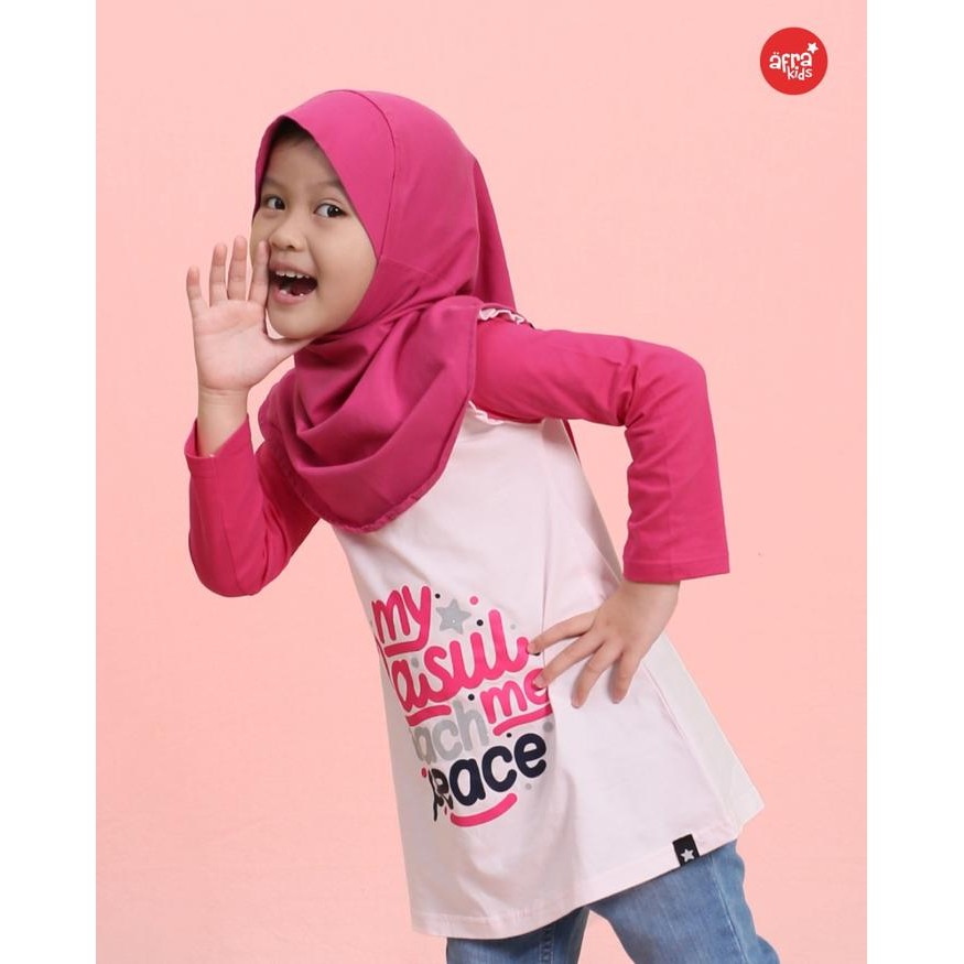 Kaos Tunik Afrakids Af303 (Girl-Tunik) "My Rasul Teach