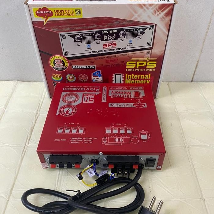 PIRO MW888 AMPLI WALET PIRO MW-888 SUDAH ADA 2 SUARA ORIGINAL