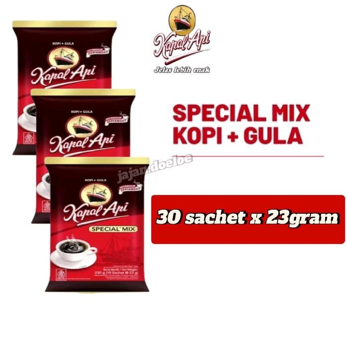 

Paket 3 renceng Kopi Kapal Api Special Mix (30x23 gram)