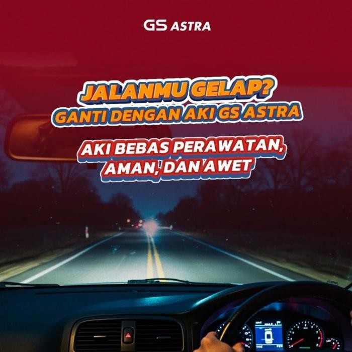 GS MF ASTRA AKI MOBIL TOYOTA KIJANG KAPSUL NS70 - 65AH AKI KERING