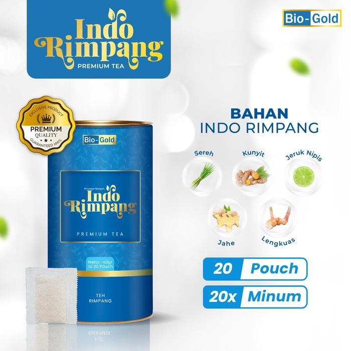 

[BPOM] Paket 60x Minum 3 Kaleng Teh INDO RIMPANG BIO GOLD Premium Tea Resep Ala JSR
